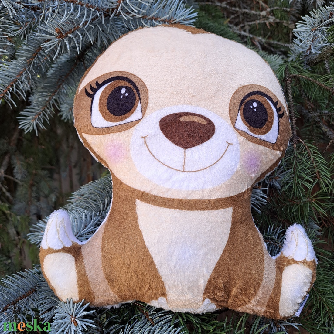 Lajhár szundipajti (alvóka, formapárna, egyedi párna, állatos párna) - otthon & életmód - babaszoba, gyerekszoba - gyerek díszpárna - Meska.hu