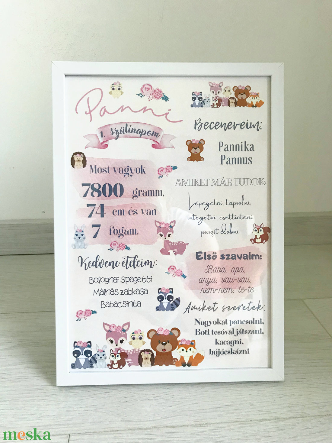 Babaposzter erdei állatos - otthon & életmód - dekoráció - kép & falikép - poszter - Meska.hu Babaposzter erdei állatos - otthon & életmód - dekoráció - kép & falikép - poszter - Meska.hu