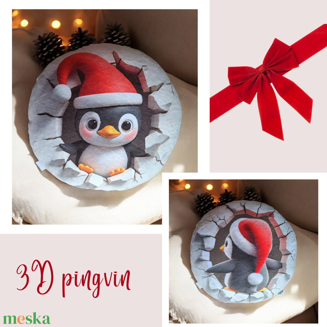 3D Pingvin formapárna - karácsony - karácsonyi lakásdekoráció - karácsonyi lakásdíszek - Meska.hu 3D Pingvin formapárna - karácsony - karácsonyi lakásdekoráció - karácsonyi lakásdíszek - Meska.hu