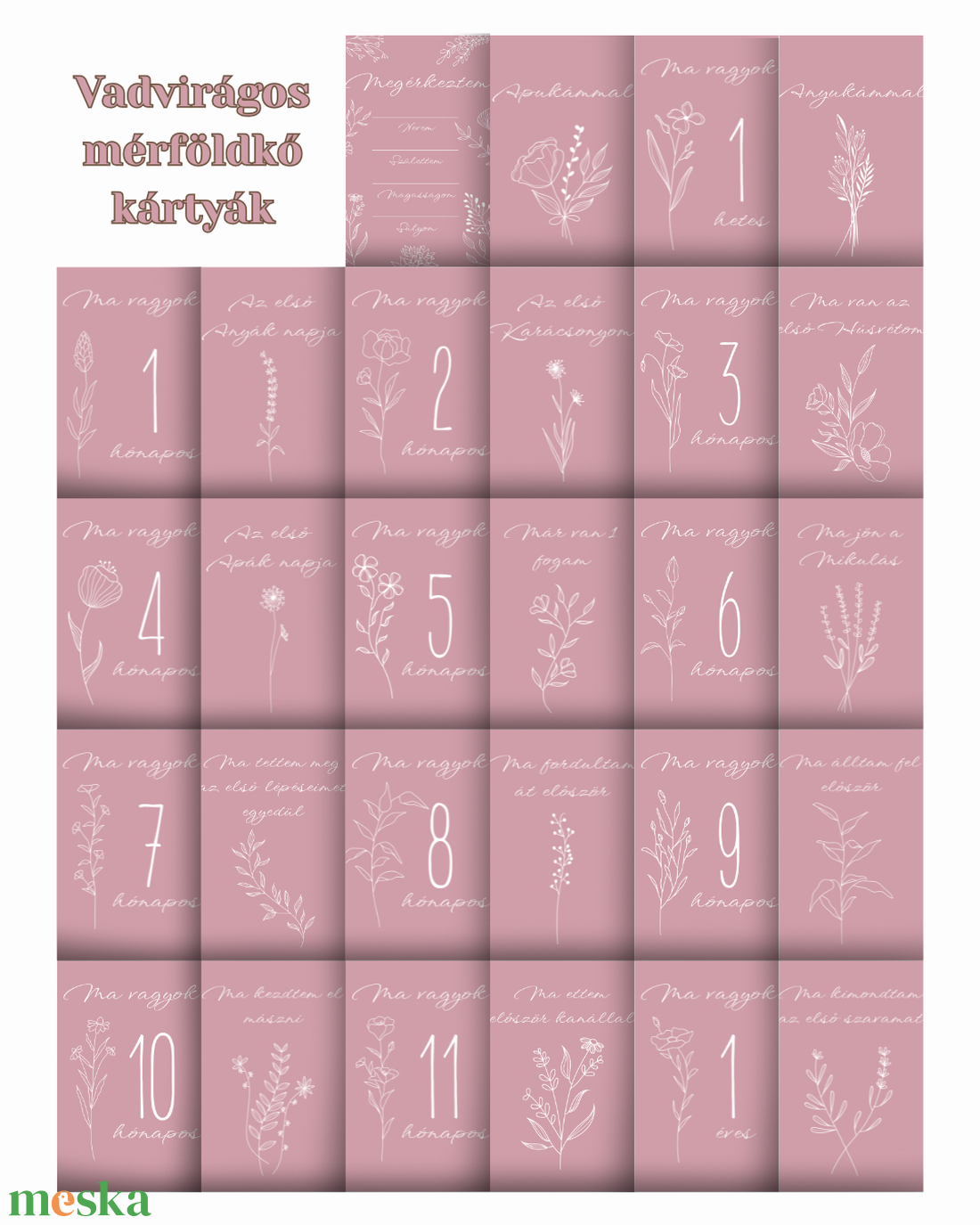Vadvirágos mérföldkő kártyák - mályva színben (emlékőr, fotós kellék, kiegészítő) - ruha & divat - babaruha & gyerekruha - babafotózási ruha és kellék - Meska.hu Vadvirágos mérföldkő kártyák - mályva színben (emlékőr, fotós kellék, kiegészítő) - ruha & divat - babaruha & gyerekruha - babafotózási ruha és kellék - Meska.hu