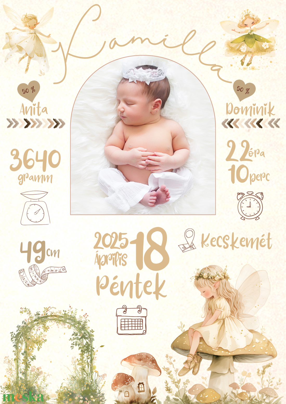 Tündéres babaposzter születési adatokkal és fotóval - otthon & életmód - dekoráció - kép & falikép - poszter - Meska.hu Tündéres babaposzter születési adatokkal és fotóval - otthon & életmód - dekoráció - kép & falikép - poszter - Meska.hu