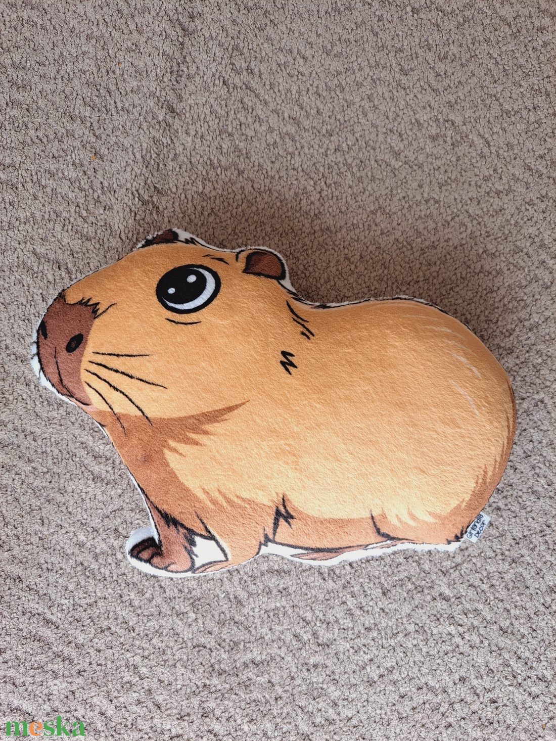 Capybara szundipajti (állatos formapárna, egyedi párna)  - otthon & életmód - babaszoba, gyerekszoba - gyerek díszpárna - Meska.hu