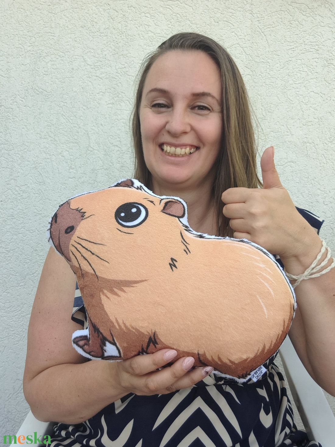Capybara szundipajti (állatos formapárna, egyedi párna)  - otthon & életmód - babaszoba, gyerekszoba - gyerek díszpárna - Meska.hu