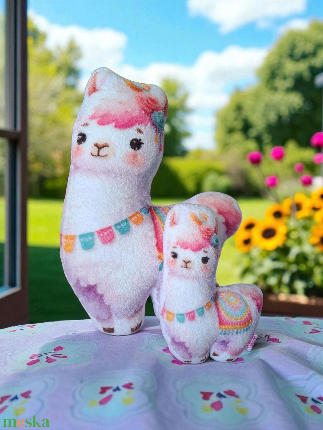 Láma szundipajti (alvóka, formapárna, egyedi párna, állatos párna) - otthon & életmód - babaszoba, gyerekszoba - gyerek díszpárna - Meska.hu