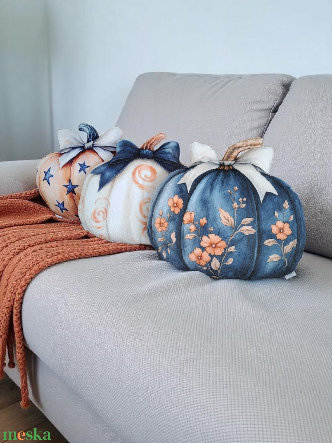 Őszi tök formapárna szett 3db-os - otthon & életmód - dekoráció - halloween - halloweeni tök - Meska.hu Őszi tök formapárna szett 3db-os - otthon & életmód - dekoráció - halloween - halloweeni tök - Meska.hu