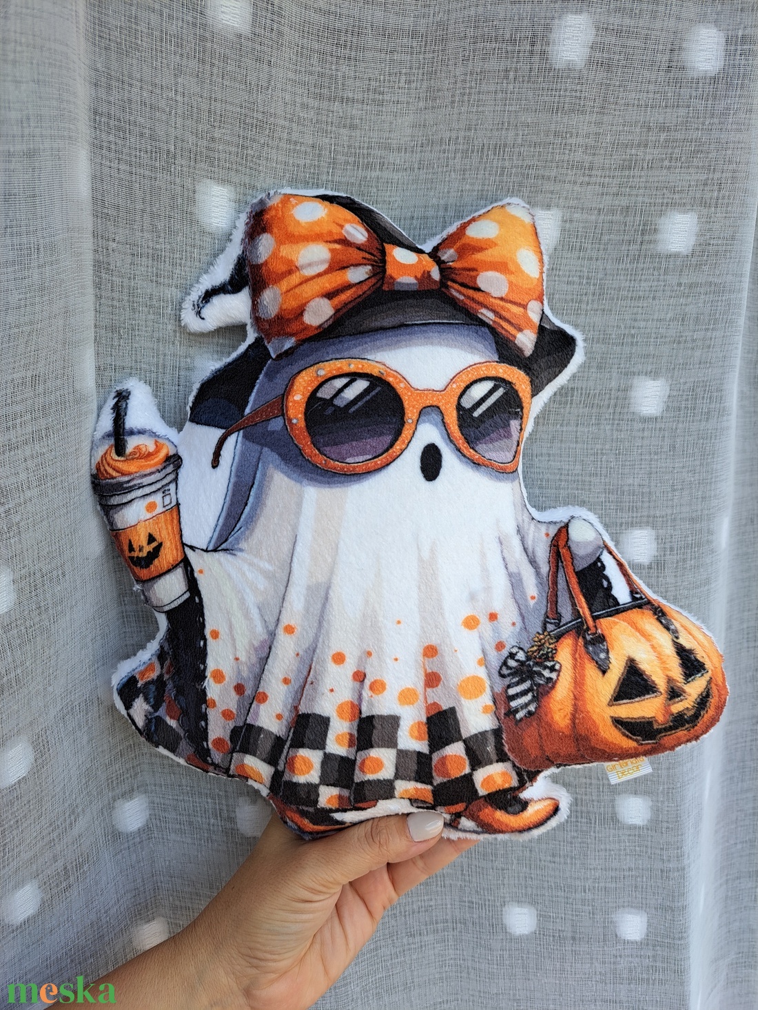 Vicces szellem formapárna  - otthon & életmód - dekoráció - halloween - halloweeni figurák - Meska.hu Vicces szellem formapárna  - otthon & életmód - dekoráció - halloween - halloweeni figurák - Meska.hu