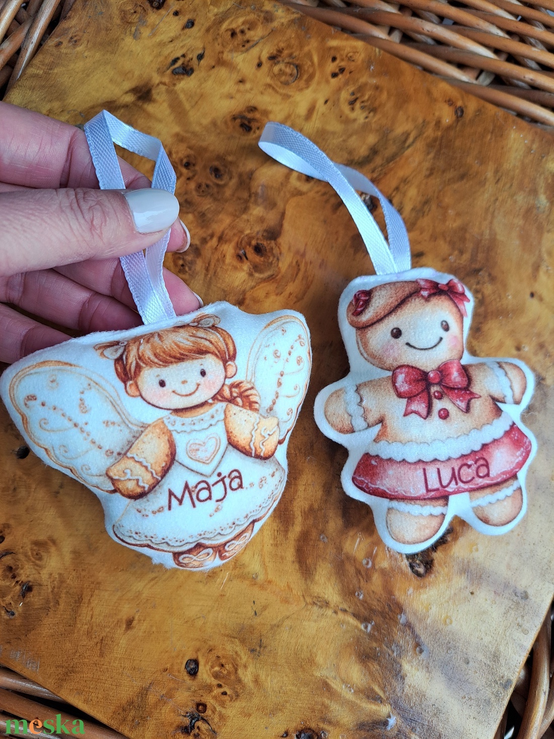 Mézeskalács figura díszek  - karácsony - karácsonyi lakásdekoráció - karácsonyfadíszek - Meska.hu