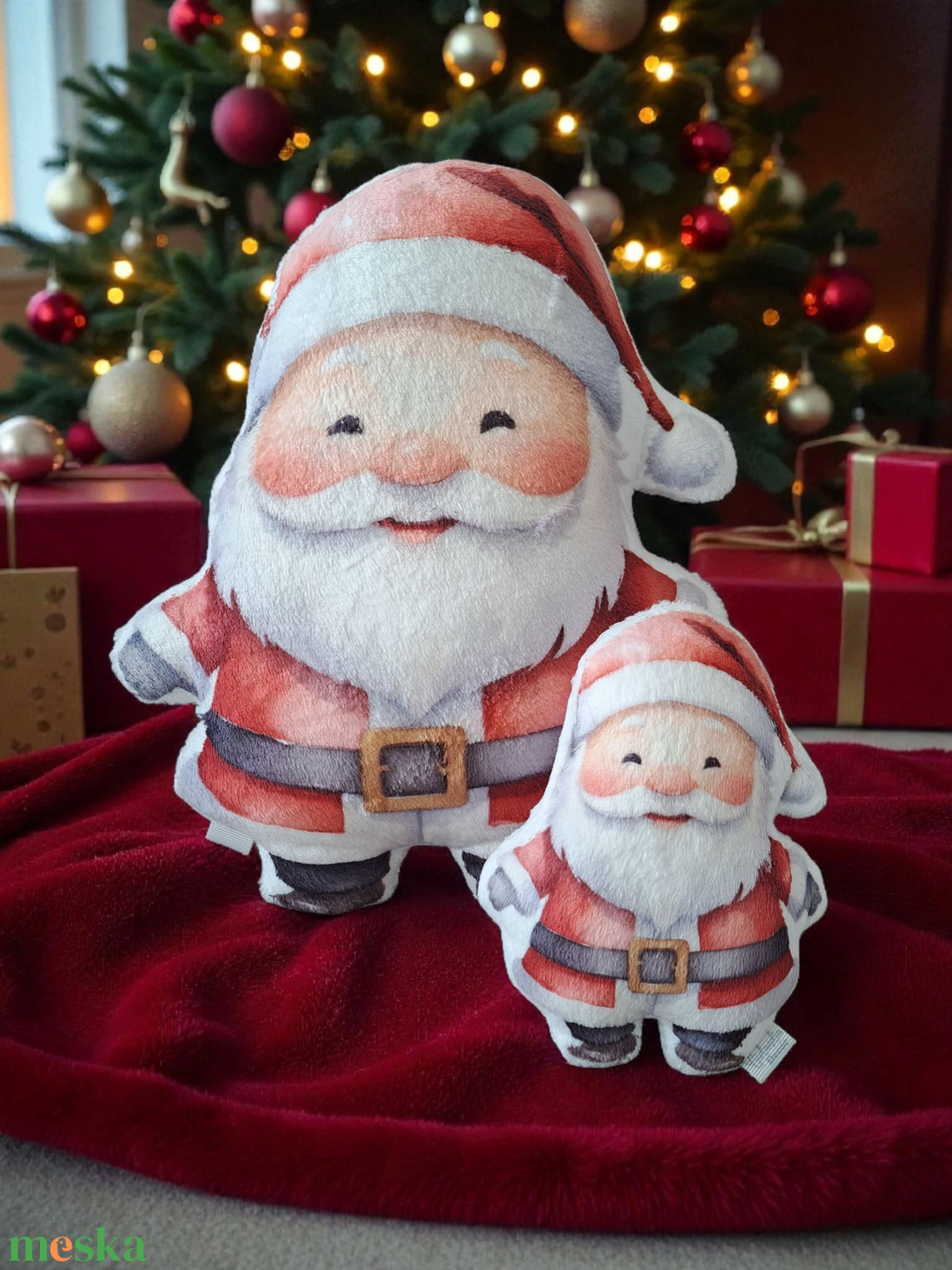 Télapó formapárna - karácsony - karácsonyi lakásdekoráció - karácsonyi manók, figurák - Meska.hu