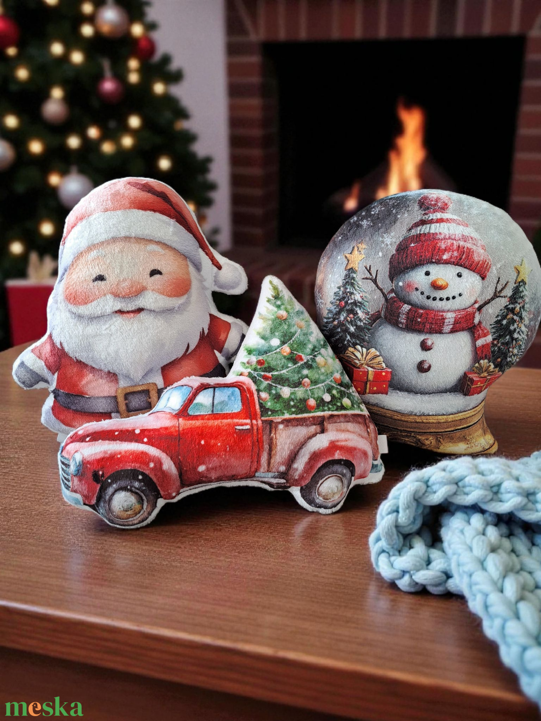 Télapó formapárna - karácsony - karácsonyi lakásdekoráció - karácsonyi manók, figurák - Meska.hu
