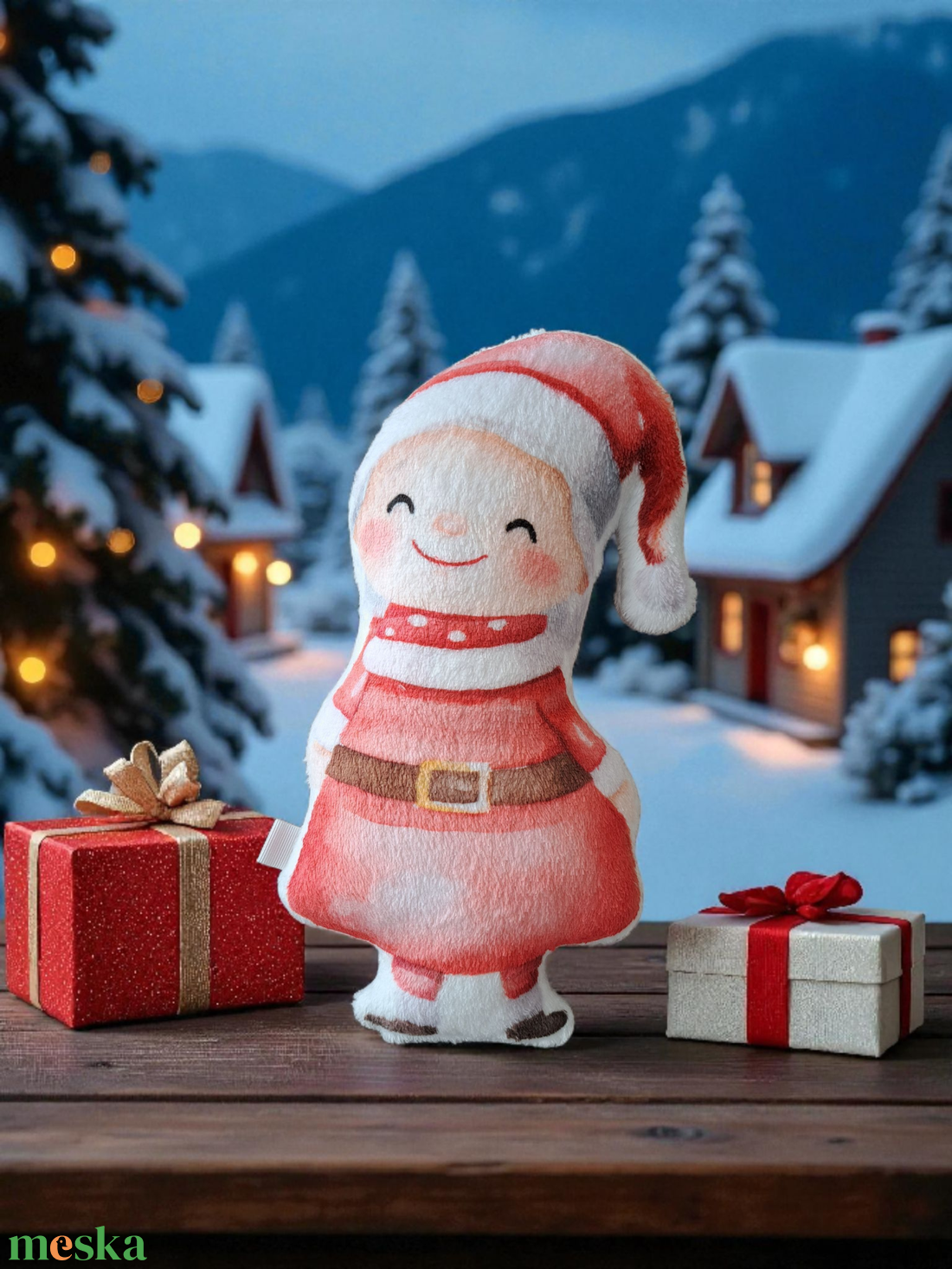 Télanyó formapárna - karácsony - karácsonyi lakásdekoráció - karácsonyi manók, figurák - Meska.hu