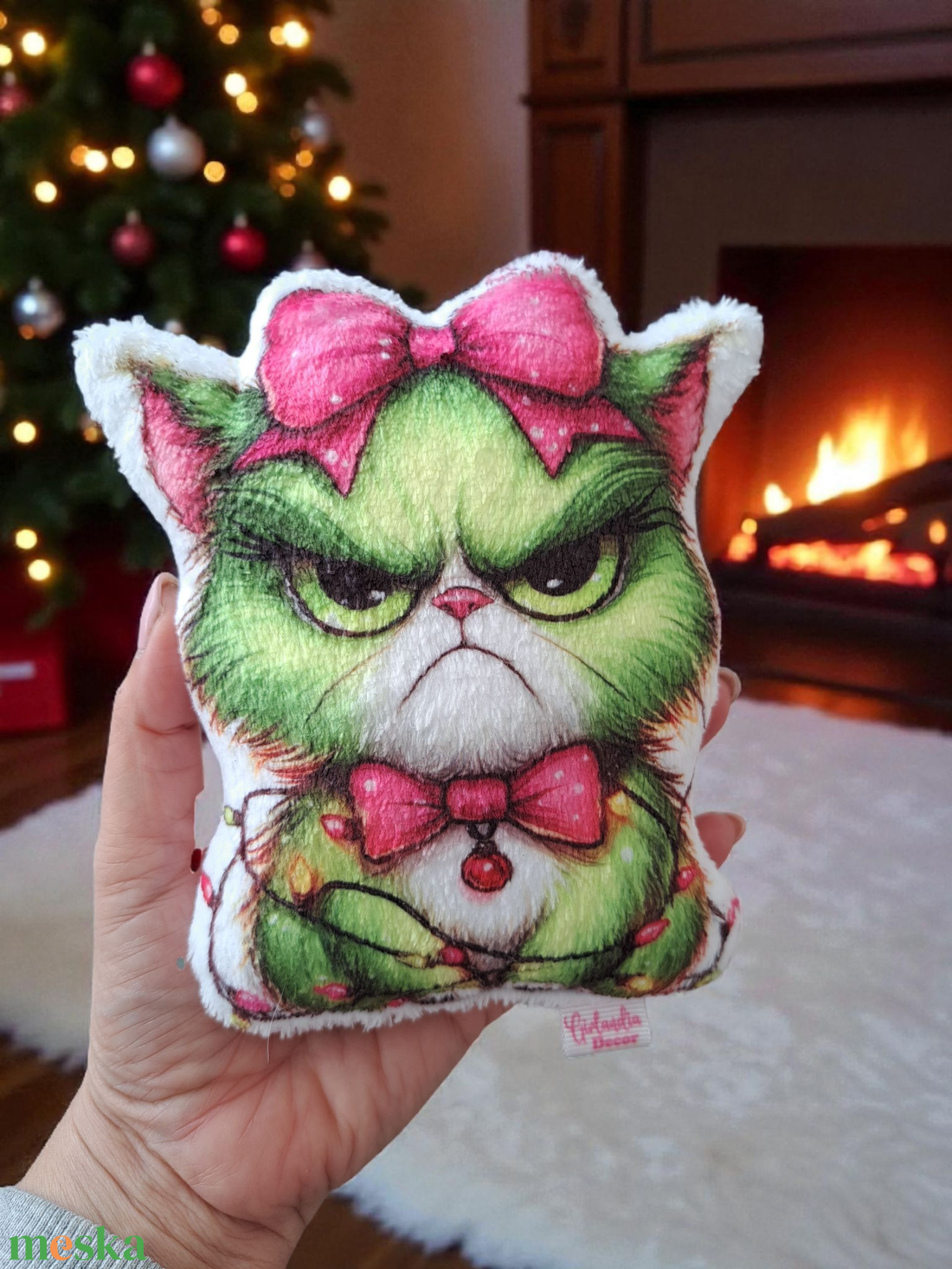 MorCica formapárna - karácsony - karácsonyi lakásdekoráció - karácsonyi manók, figurák - Meska.hu