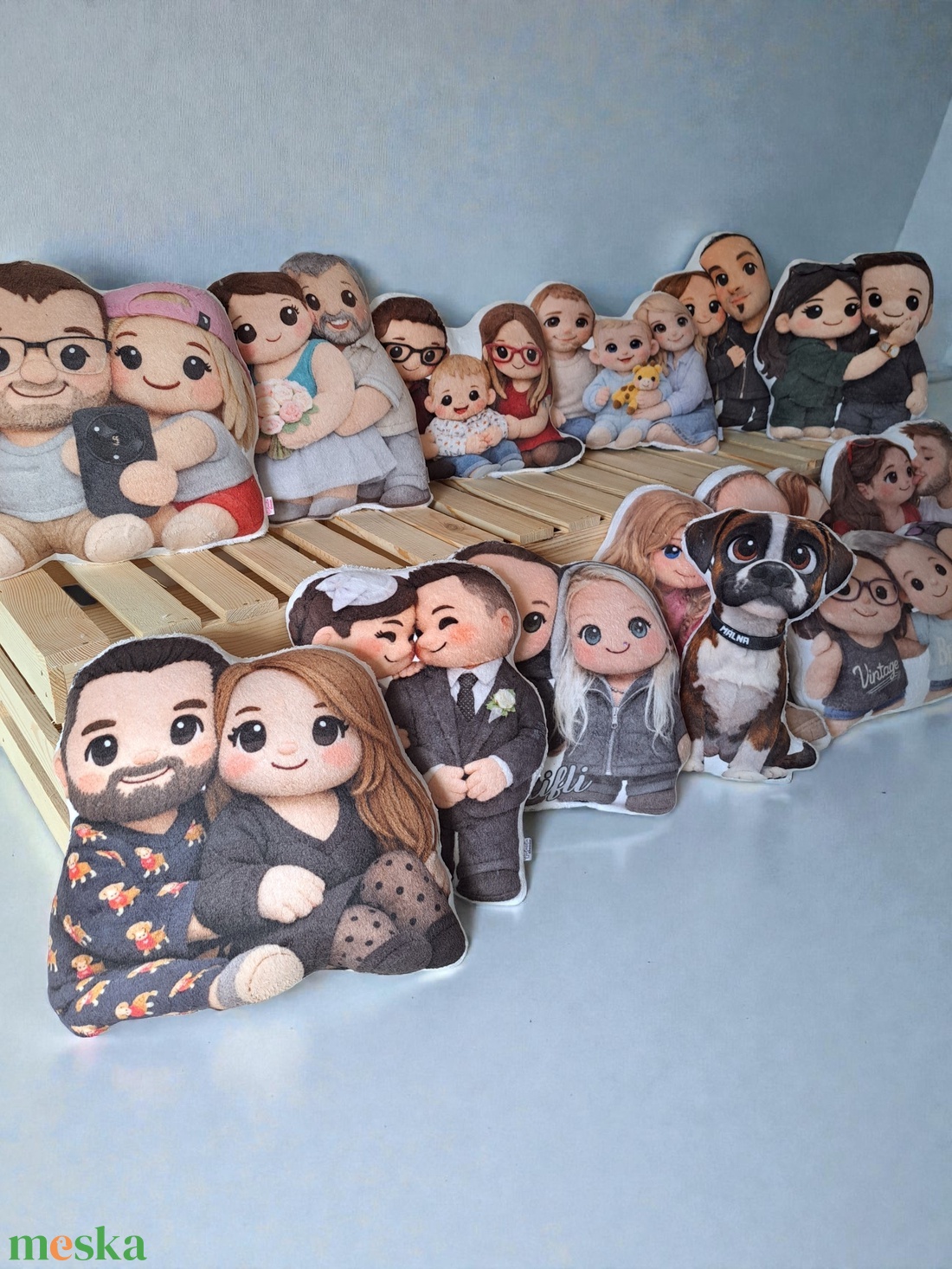 PlüssVagyok páros formapárna - saját fotó alapján - otthon & életmód - lakástextil - párna & párnahuzat - forma párna - Meska.hu