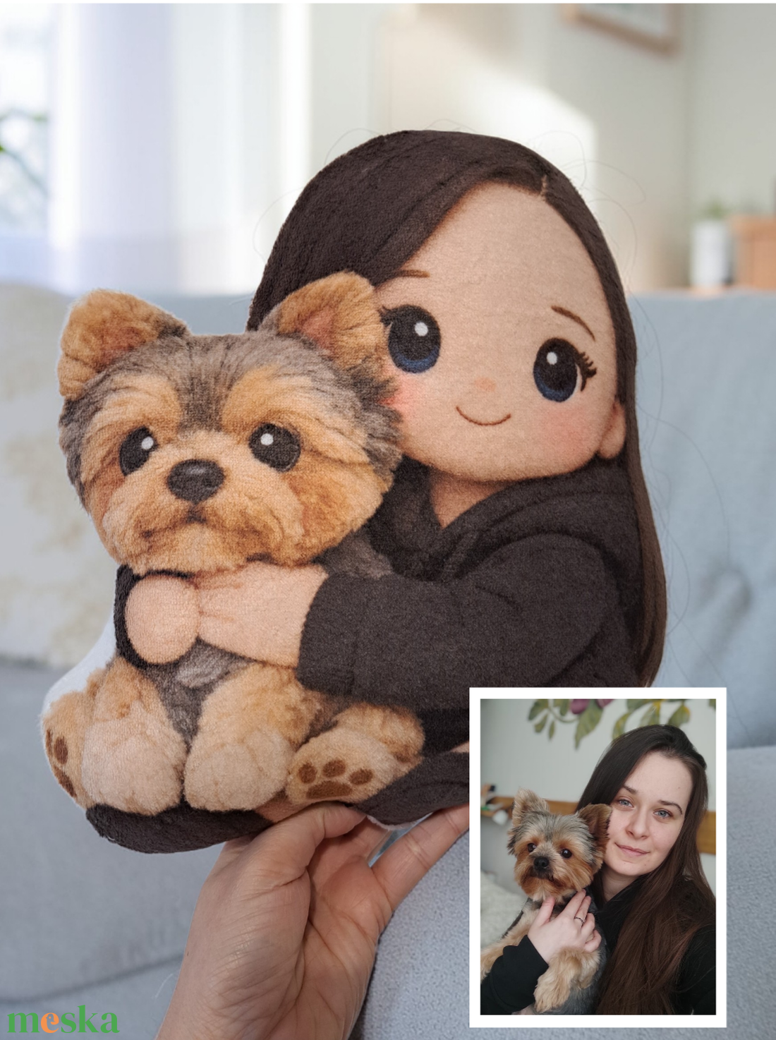 PlüssVagyok formapárna - saját fotó alapján - otthon & életmód - lakástextil - párna & párnahuzat - forma párna - Meska.hu