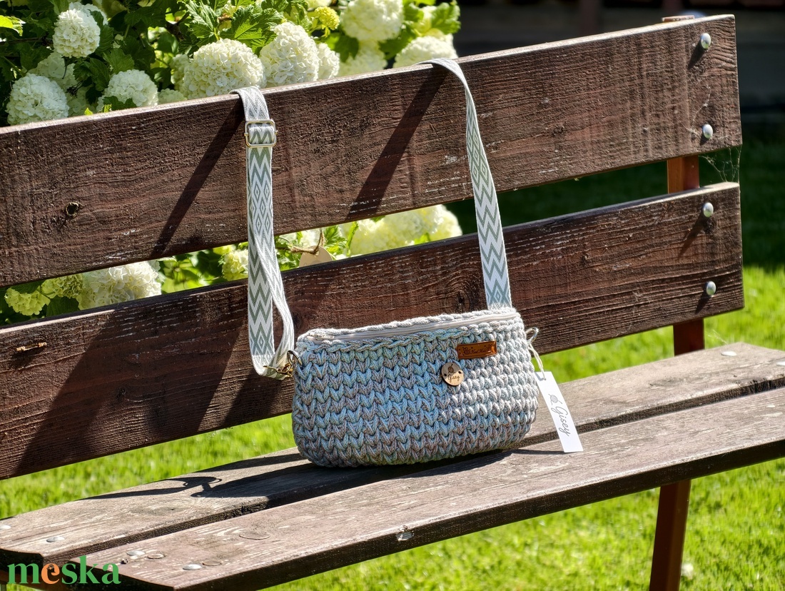 Gisey Türkíz Crossbody - táska & tok - kézitáska & válltáska - vállon átvethető táska - Meska.hu