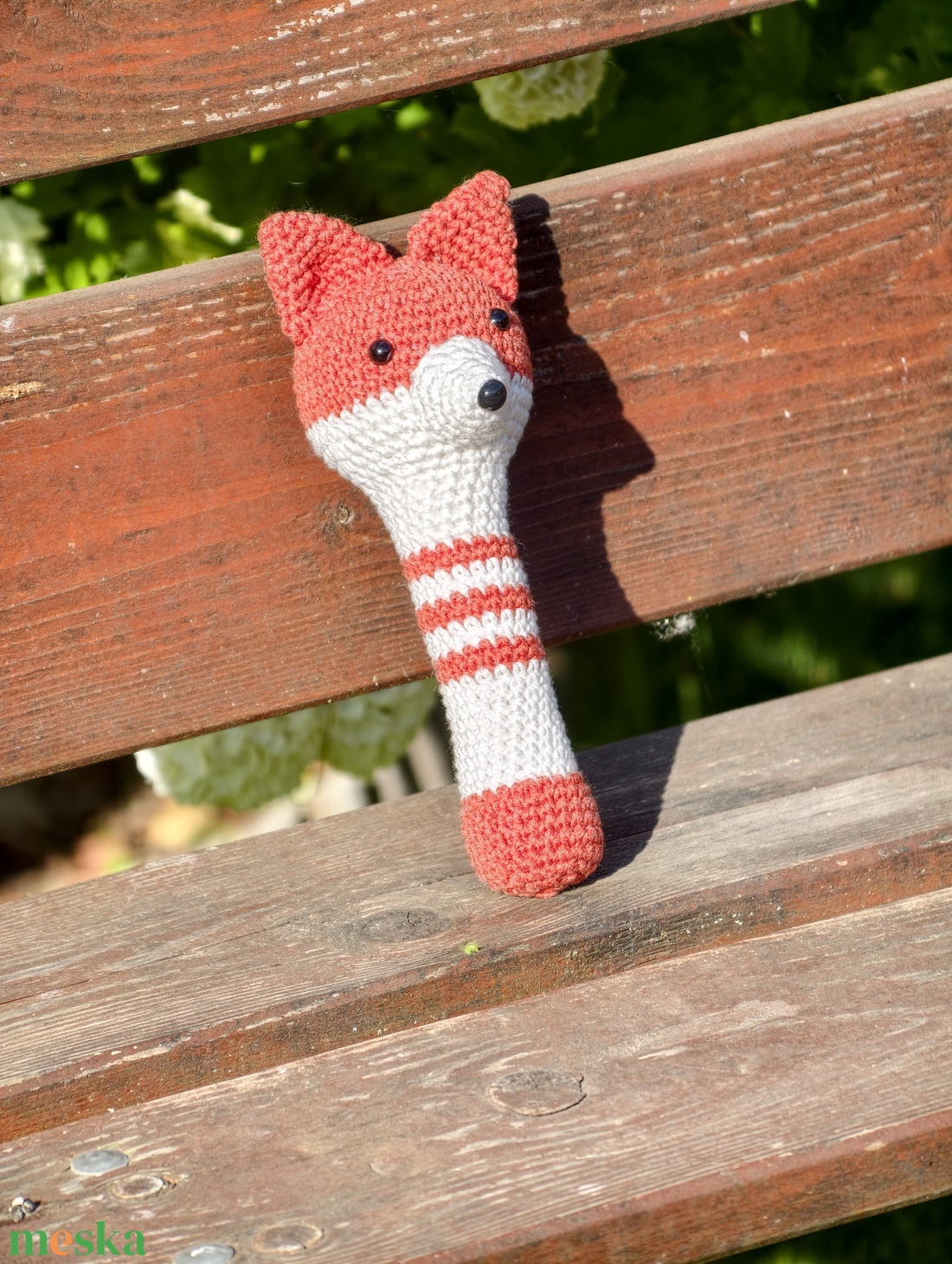 Gisey Róka figura - baba - mama - baba játékok - csörgő - Meska.hu