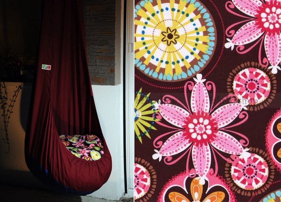 GitaMom csepphinta XL premium - RUGÓS - virágos -  - Meska.hu