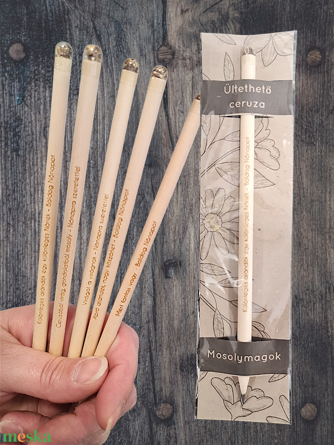 Ültethető ceruza nőnapra - otthon & életmód - papír, írószer - ceruza & toll - Meska.hu