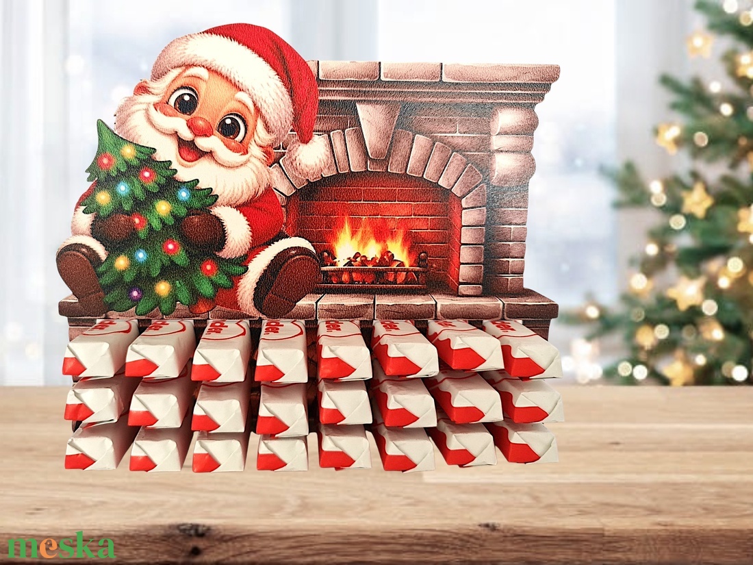 Adventi naptár kinder csokihoz - karácsony - adventi díszek - adventi naptár - Meska.hu