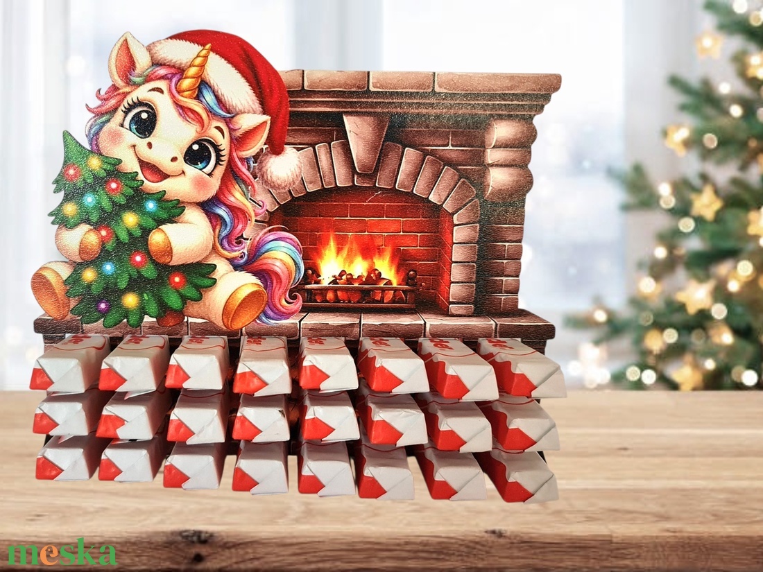 Adventi naptár kinder csokihoz - karácsony - adventi díszek - adventi naptár - Meska.hu