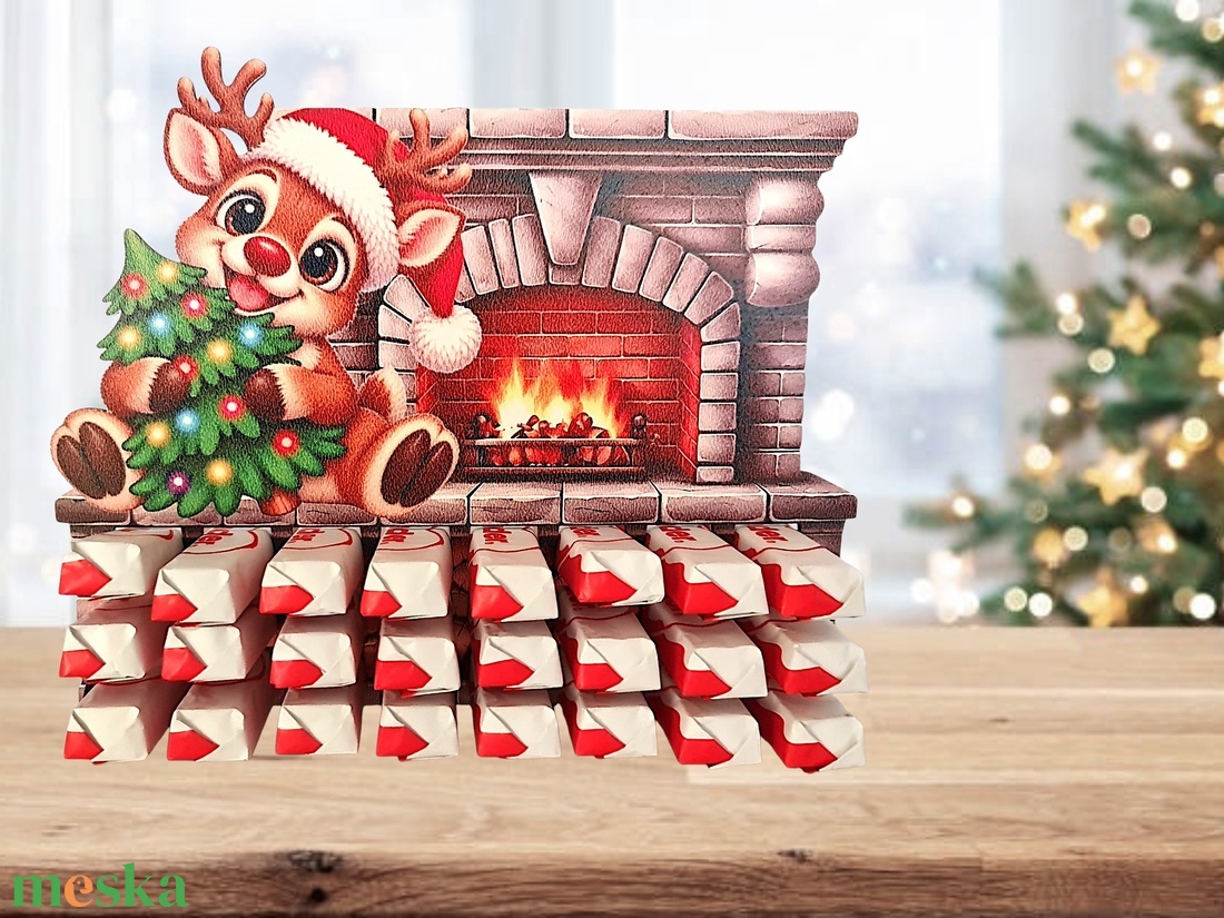 Adventi naptár kinder csokihoz - karácsony - adventi díszek - adventi naptár - Meska.hu