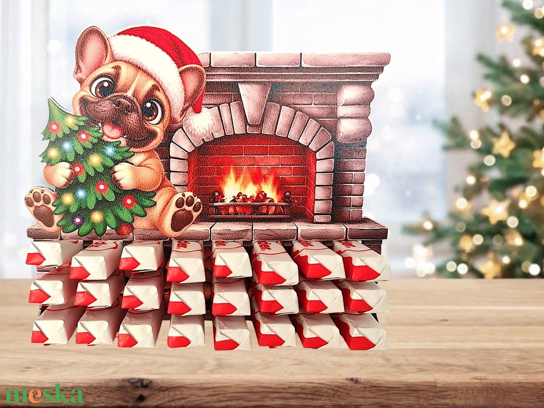 Adventi naptár kinder csokihoz - karácsony - adventi díszek - adventi naptár - Meska.hu