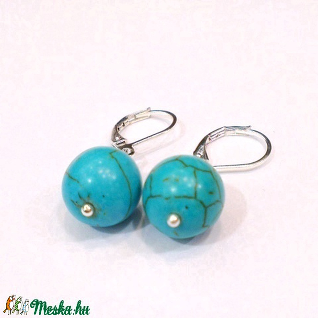 Valódi türkiz fülbevaló -  - Meska.hu