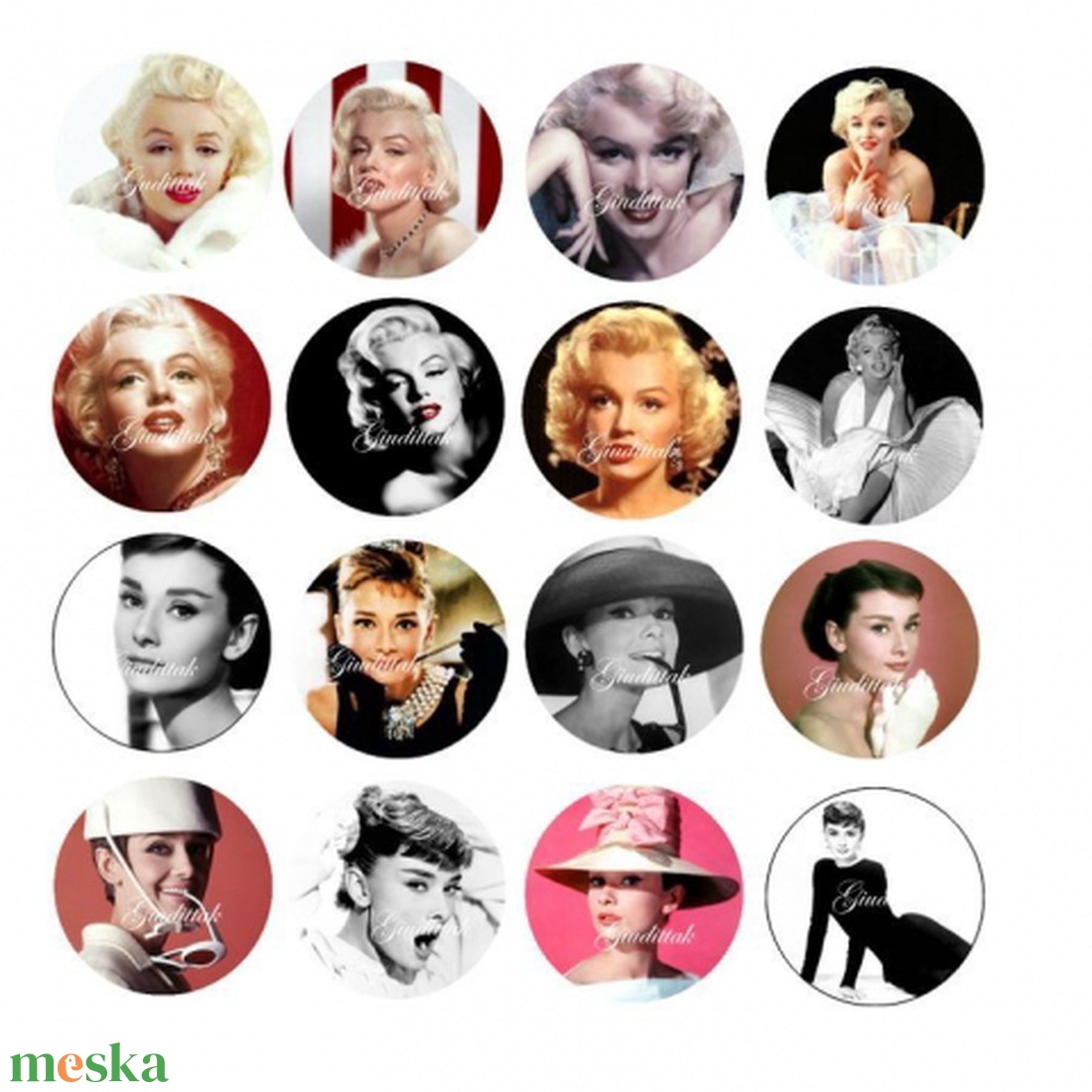 'Audrey' füli - választható képpel -  - Meska.hu