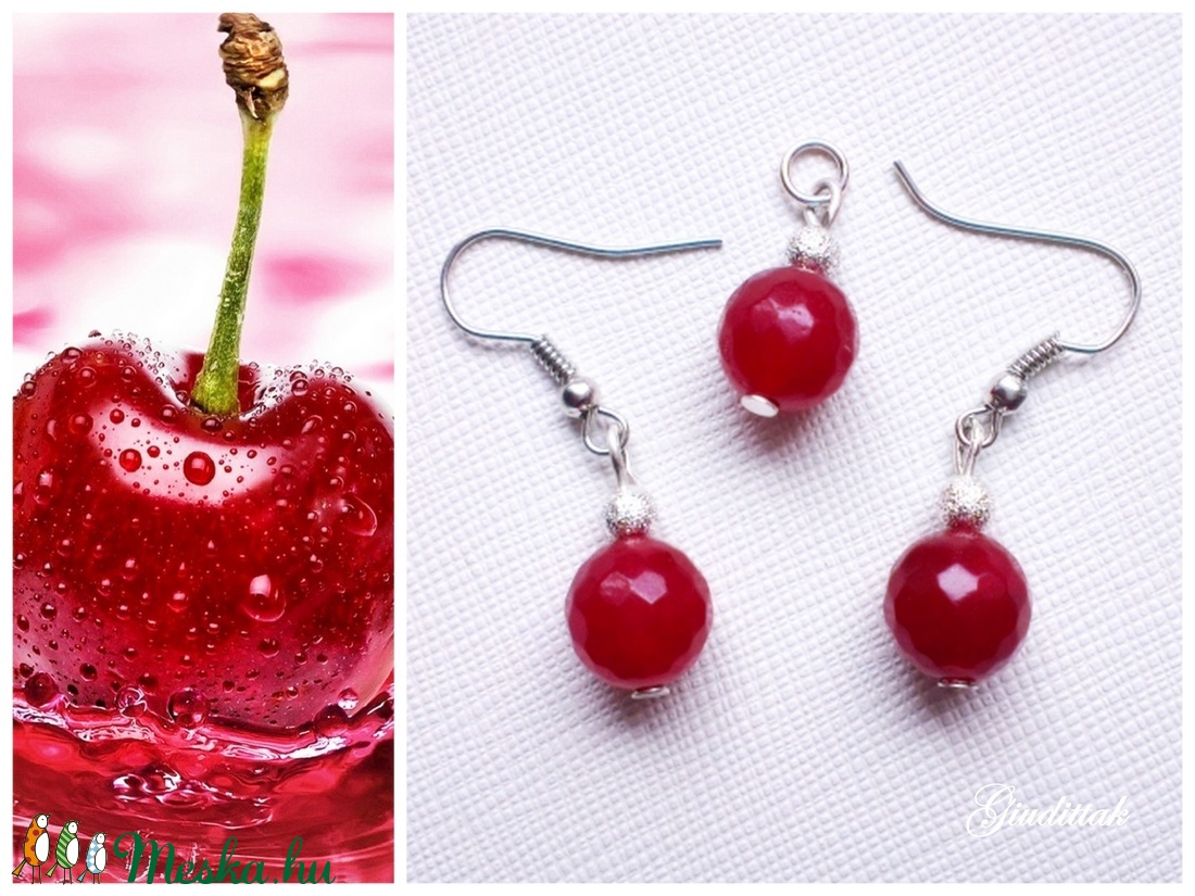 'Cherry' jáde szett -  - Meska.hu