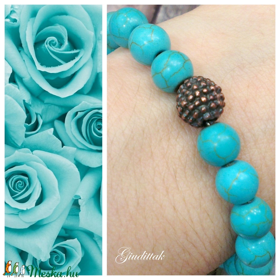 Valódi türkiz karkötő -  - Meska.hu