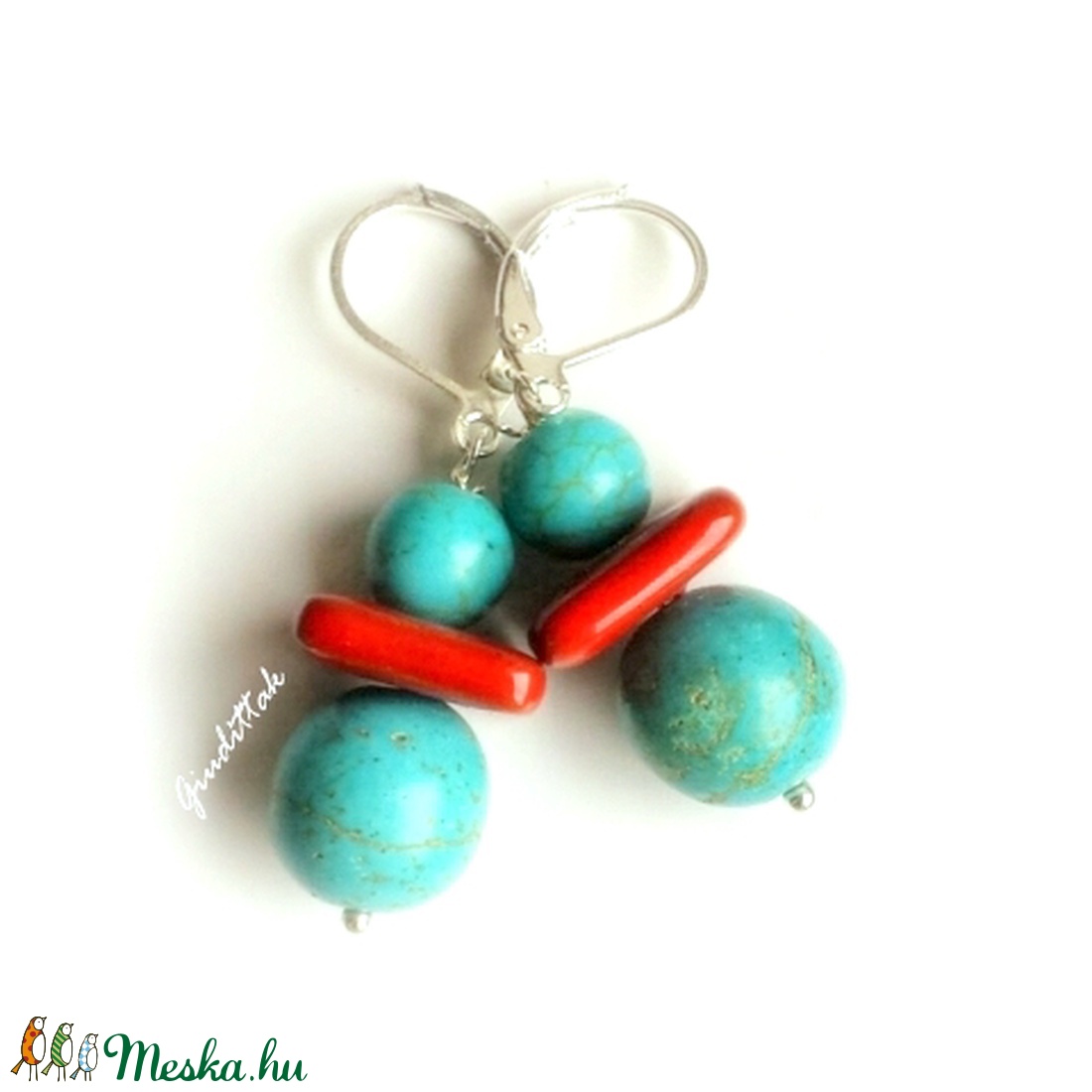 Valódi türkiz füli -  - Meska.hu