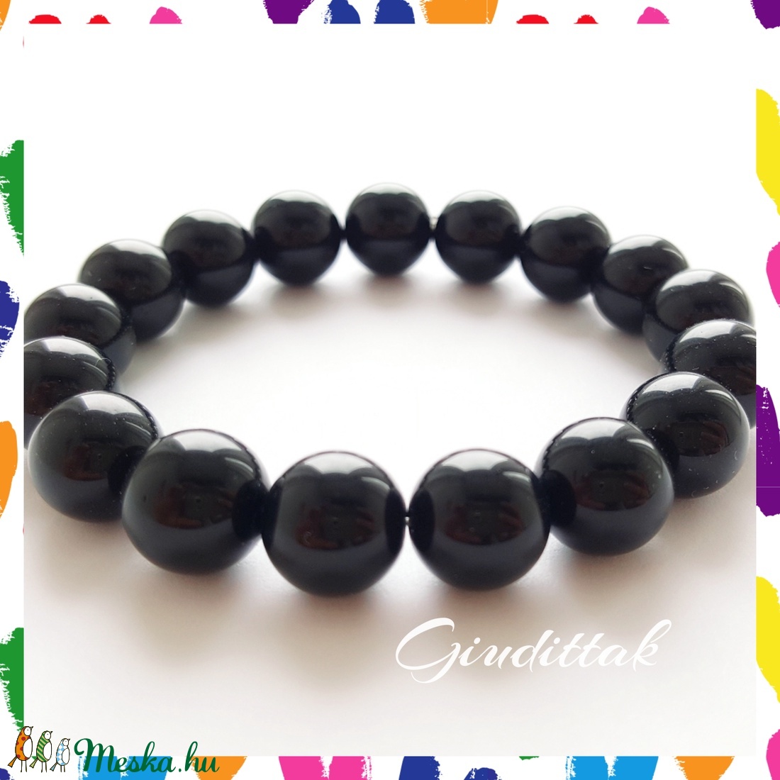 Ónix ásvány karkötő -  - Meska.hu