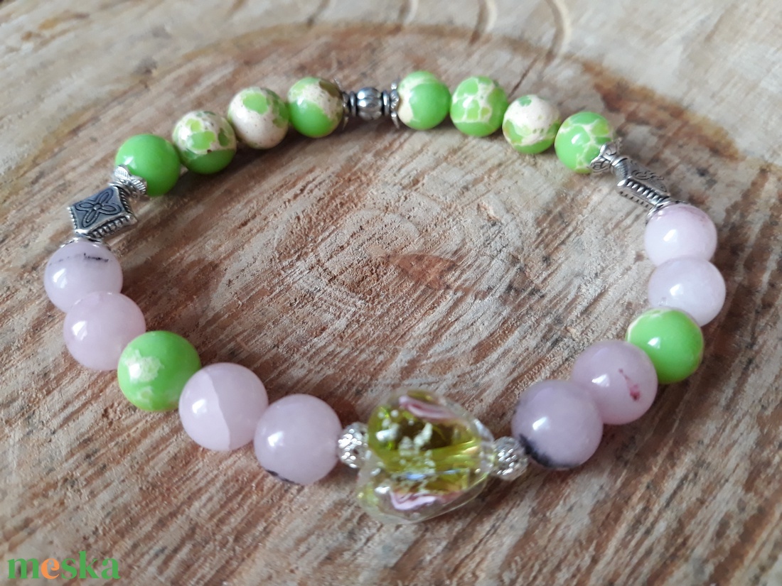 Tavaszodik - regalit és jáspis karkötő - ékszer - karkötő - ásványkarkötő - Meska.hu Tavaszodik - regalit és jáspis karkötő - ékszer - karkötő - ásványkarkötő - Meska.hu