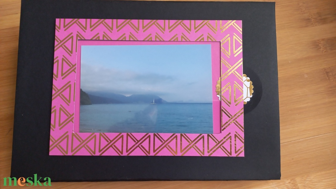 Elegáns mini fotó album - scrapbook album  - otthon & életmód - papír, írószer - album & fotóalbum - Meska.hu