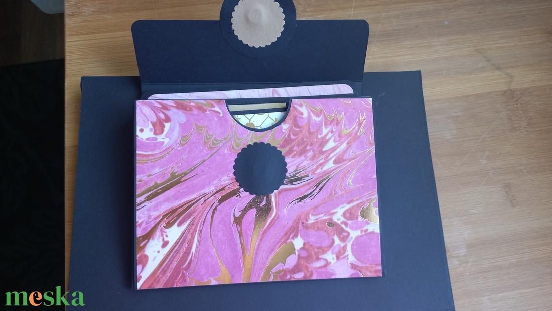 Elegáns mini fotó album - scrapbook album  - otthon & életmód - papír, írószer - album & fotóalbum - Meska.hu