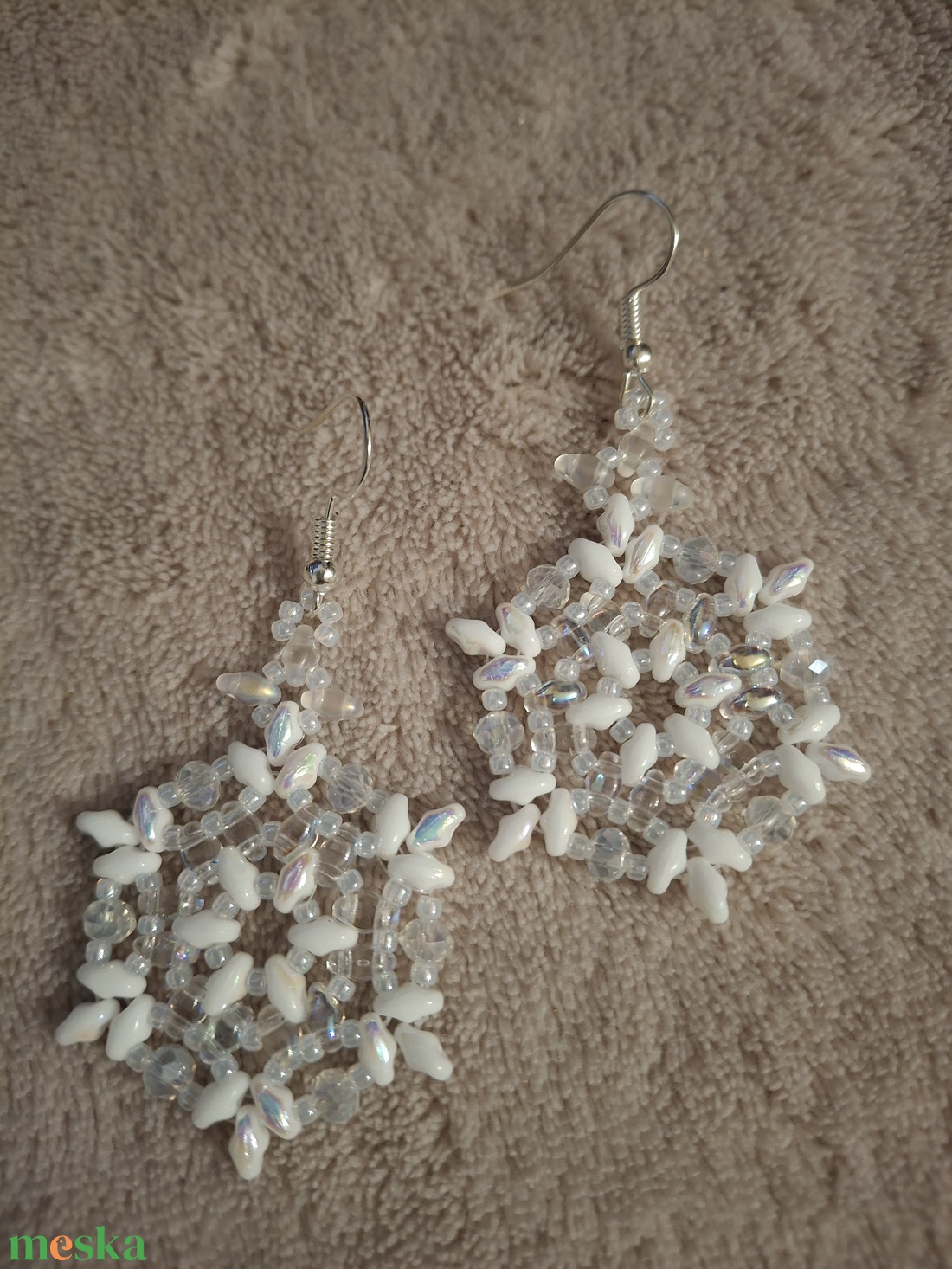 Gyöngy fülbevaló - ékszer - fülbevaló - lógó fülbevaló - Meska.hu