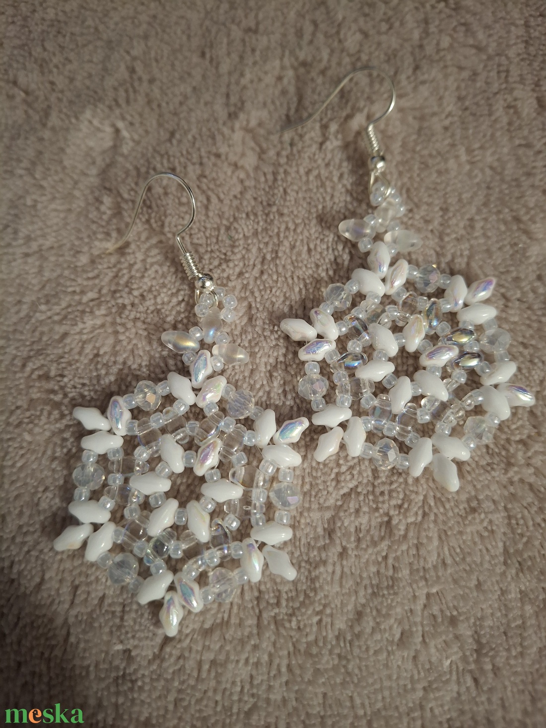 Gyöngy fülbevaló - ékszer - fülbevaló - lógó fülbevaló - Meska.hu