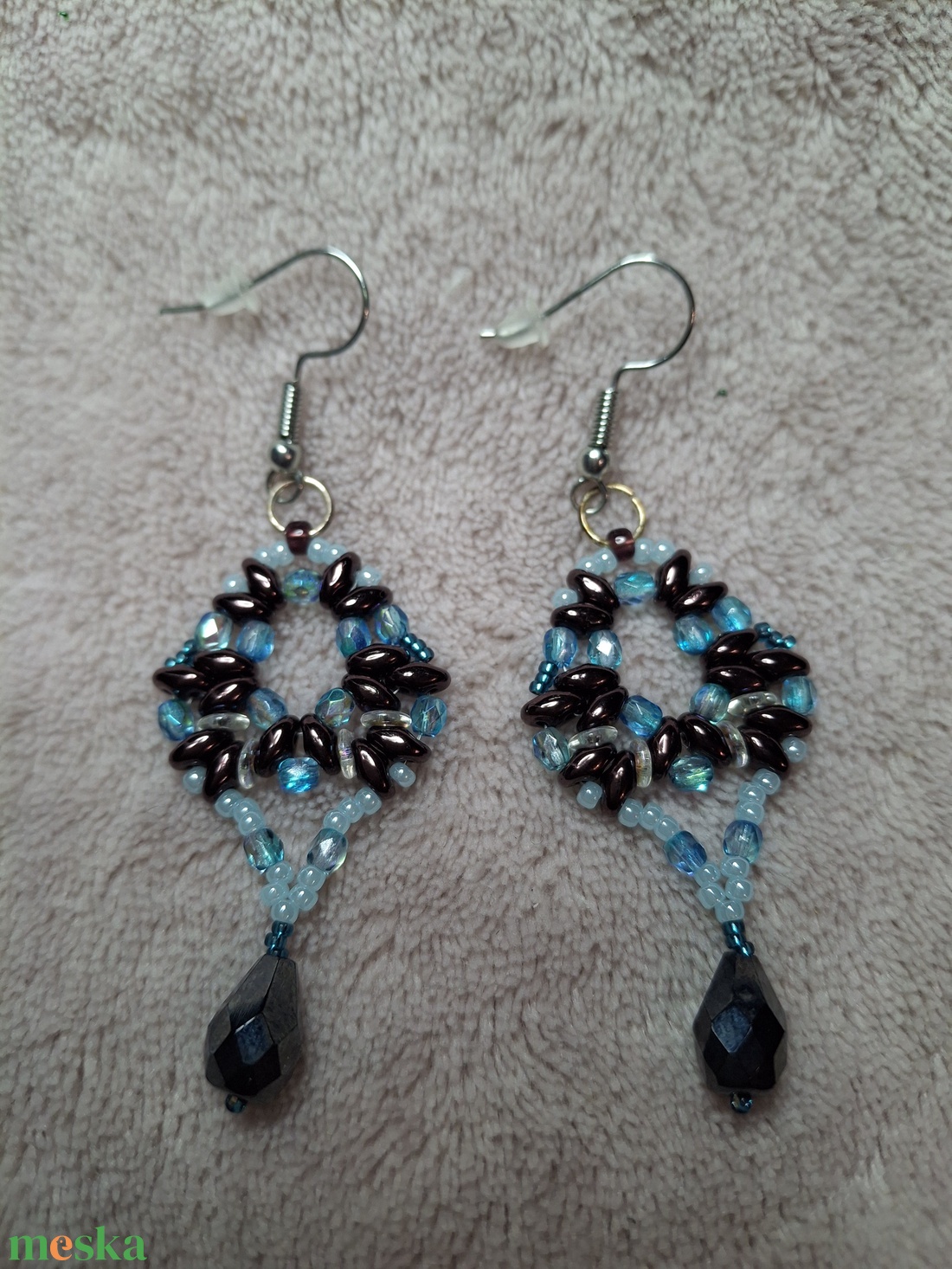 Gyöngy fülbevaló - ékszer - fülbevaló - lógó fülbevaló - Meska.hu