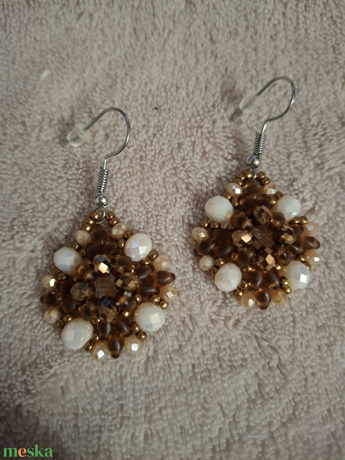 Gyöngy fülbevaló - ékszer - fülbevaló - lógó fülbevaló - Meska.hu