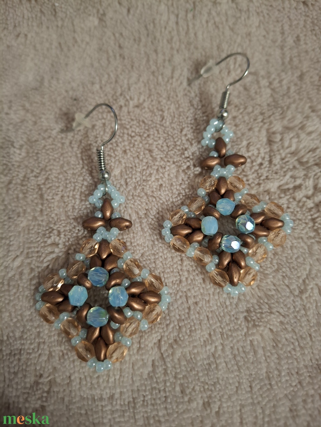 Gyöngy fülbevaló - ékszer - fülbevaló - lógó fülbevaló - Meska.hu