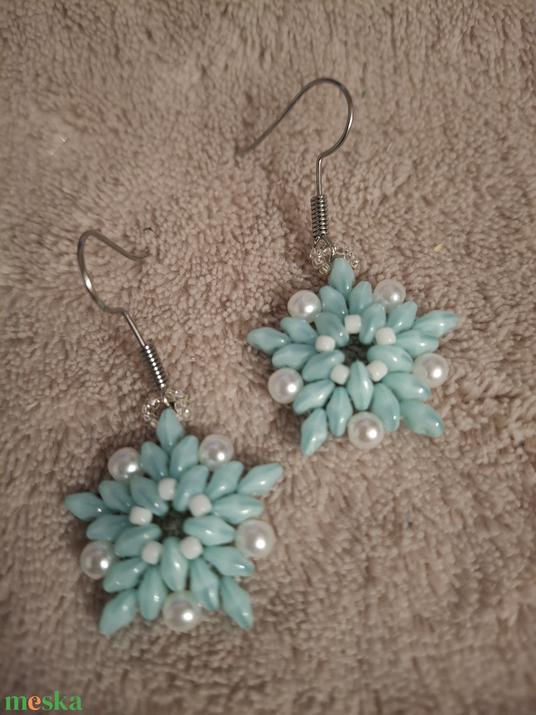 Gyöngy fülbevaló - ékszer - fülbevaló - lógó fülbevaló - Meska.hu