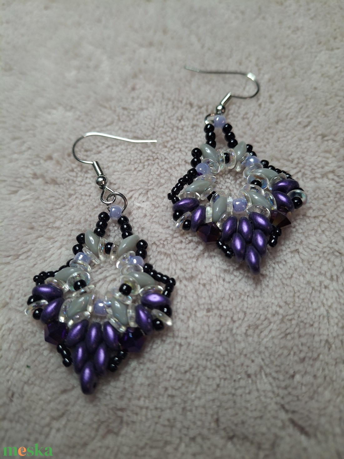 Gyöngy fülbevaló - ékszer - fülbevaló - lógó fülbevaló - Meska.hu