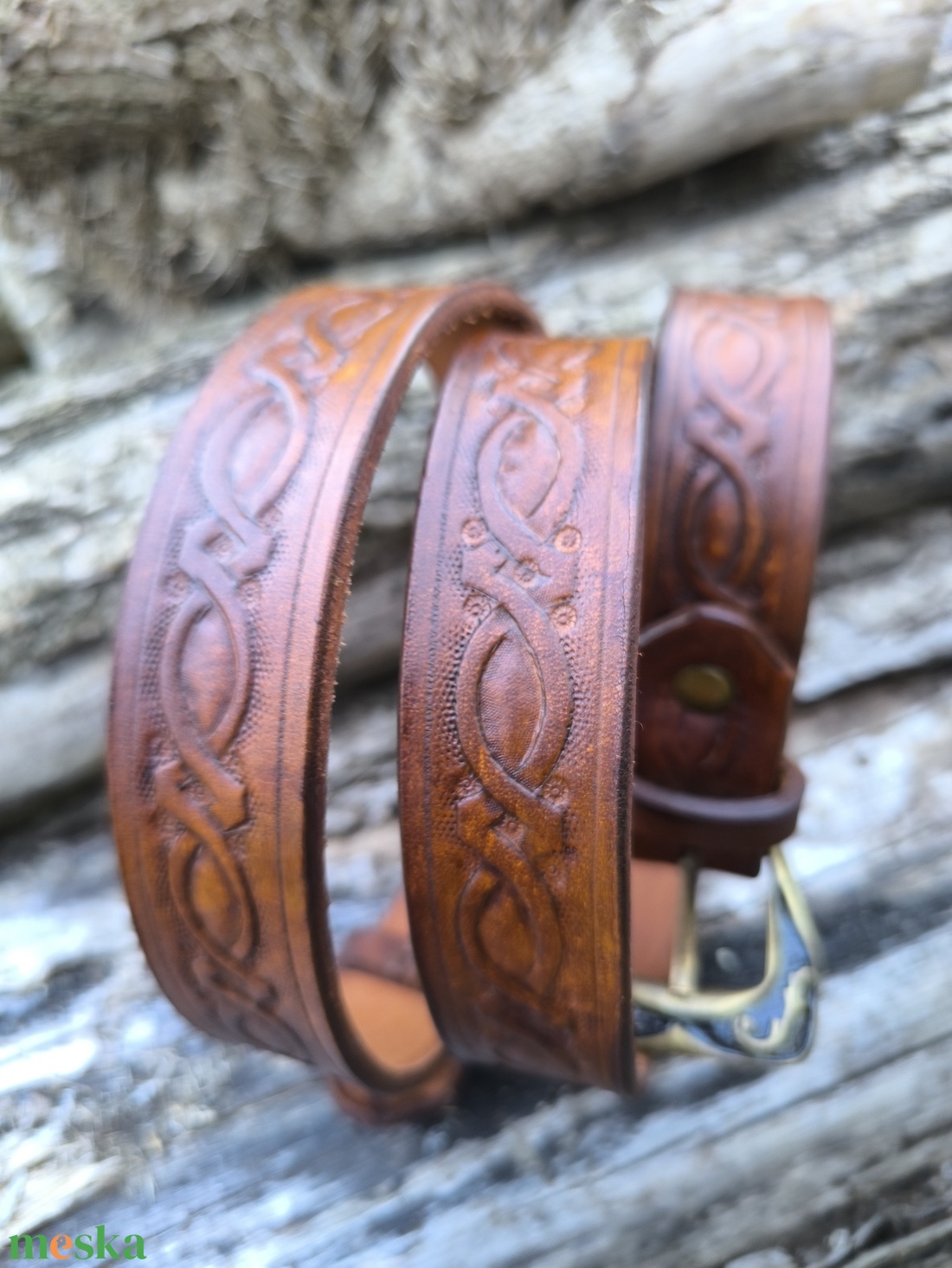 Bőr öv - ruha & divat - öv & övcsat - öv - Meska.hu