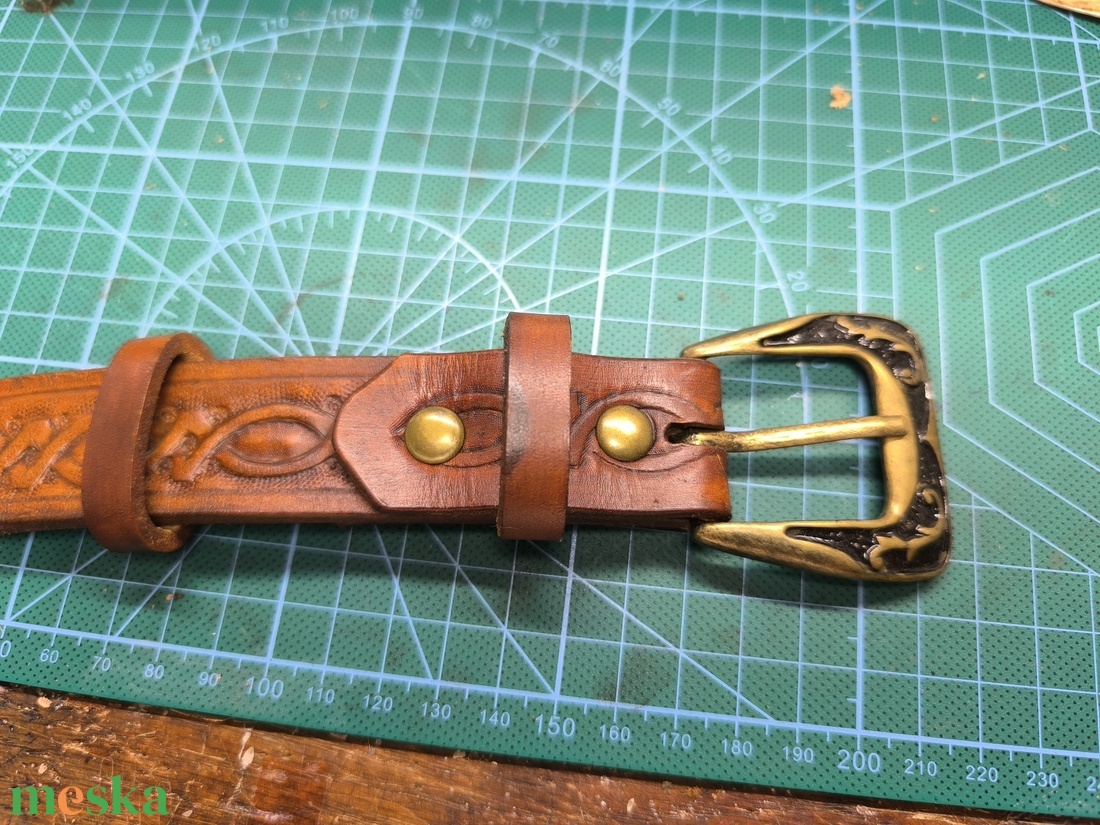 Bőr öv - ruha & divat - öv & övcsat - öv - Meska.hu