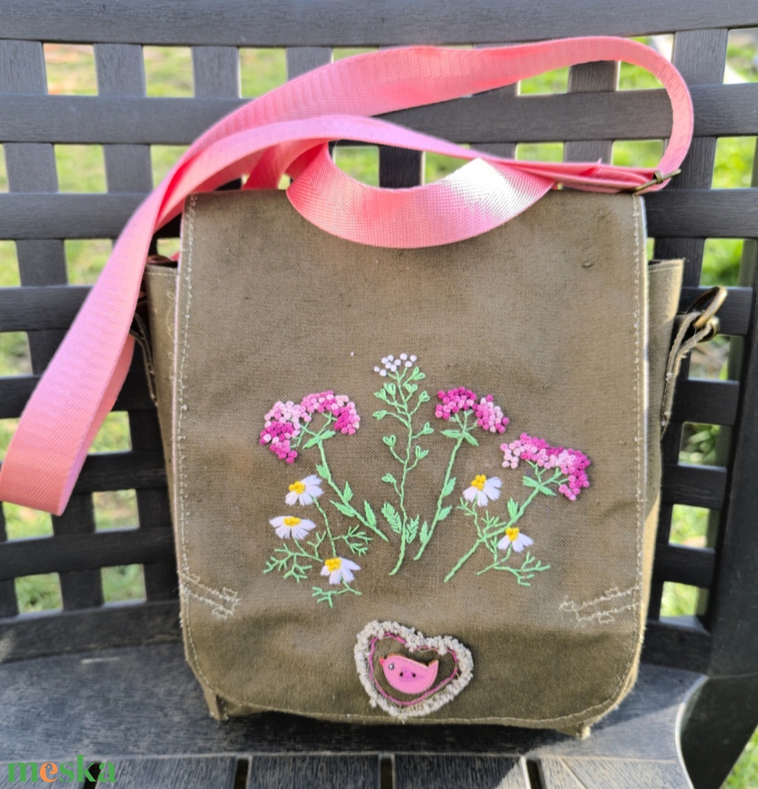 Hímzett táska szimatszatyor-ból - táska & tok - kézitáska & válltáska - válltáska - Meska.hu