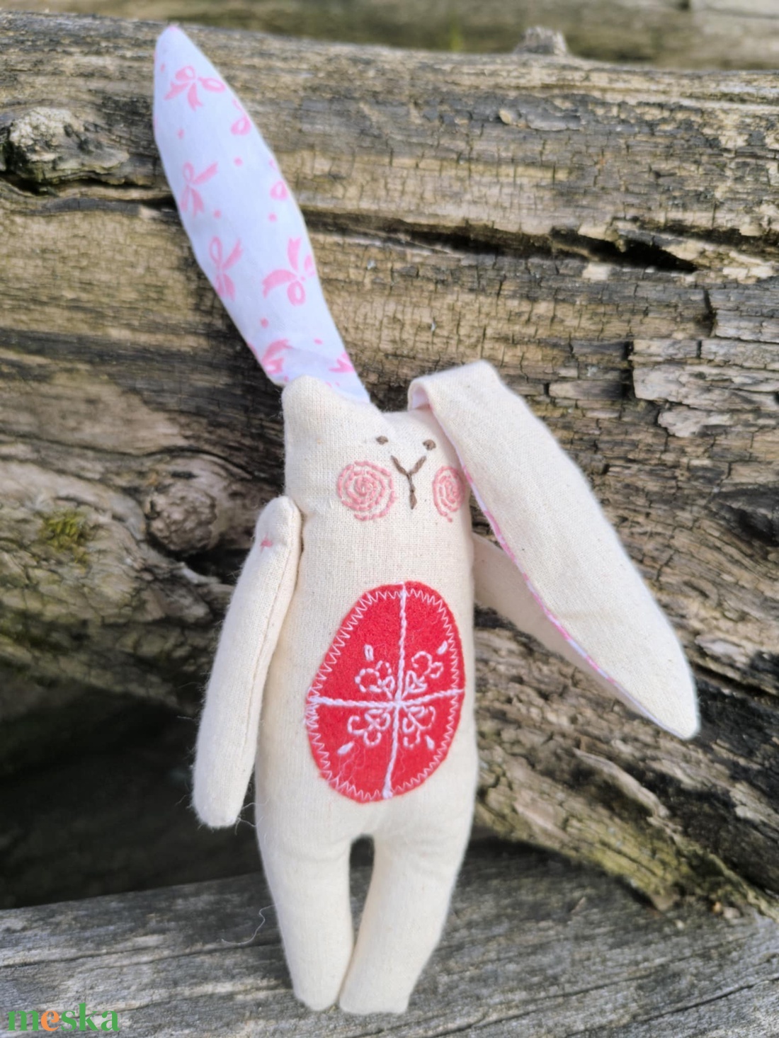 Csúnya nyuszi - ünnepi díszek, dekorációk - húsvéti díszek és dekorációk - húsvéti tojás, hímestojás - Meska.hu