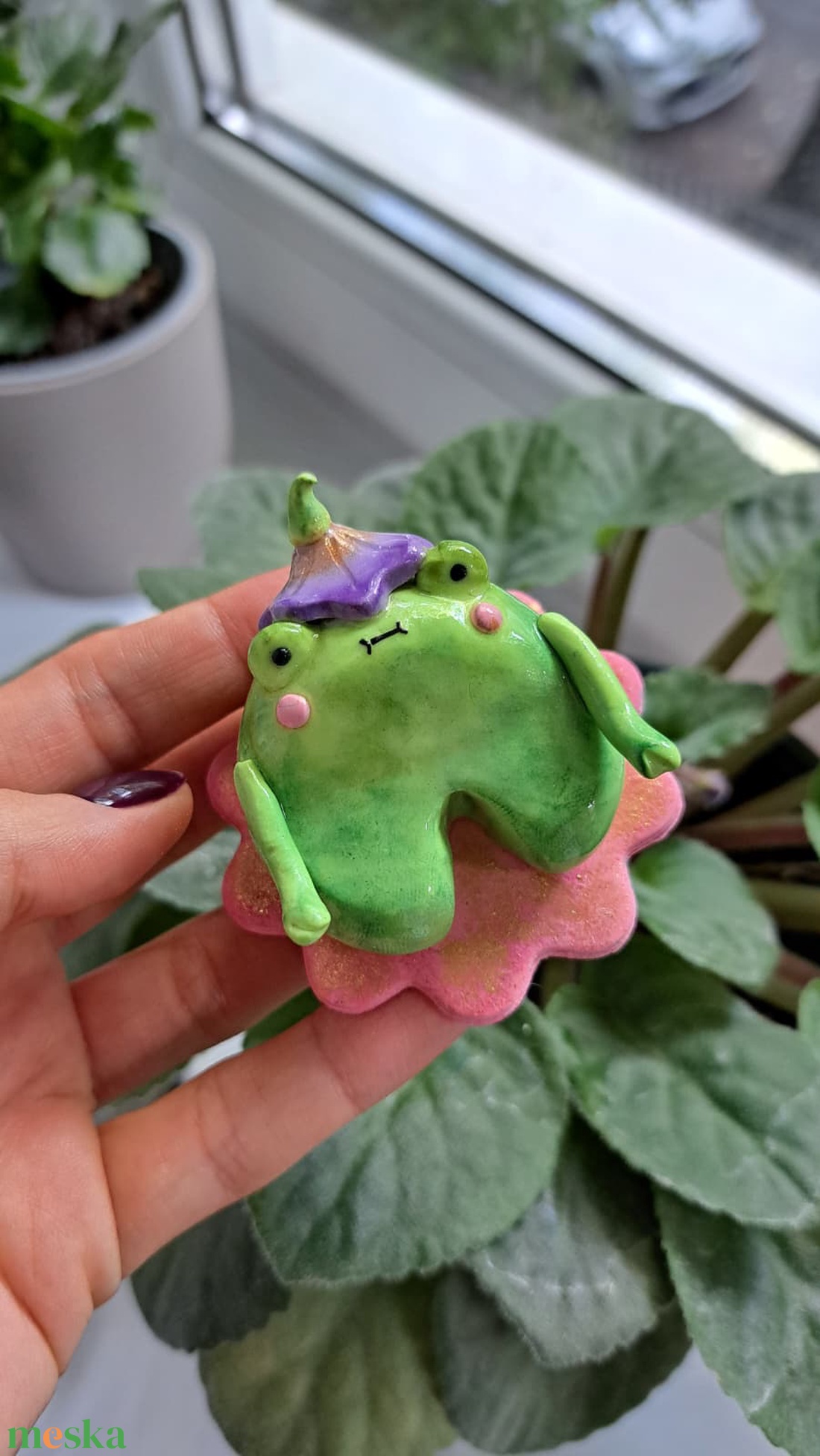 Fairy Frog pen holder - otthon & életmód - dekoráció - dekoratív figurák és szobrok - Meska.hu