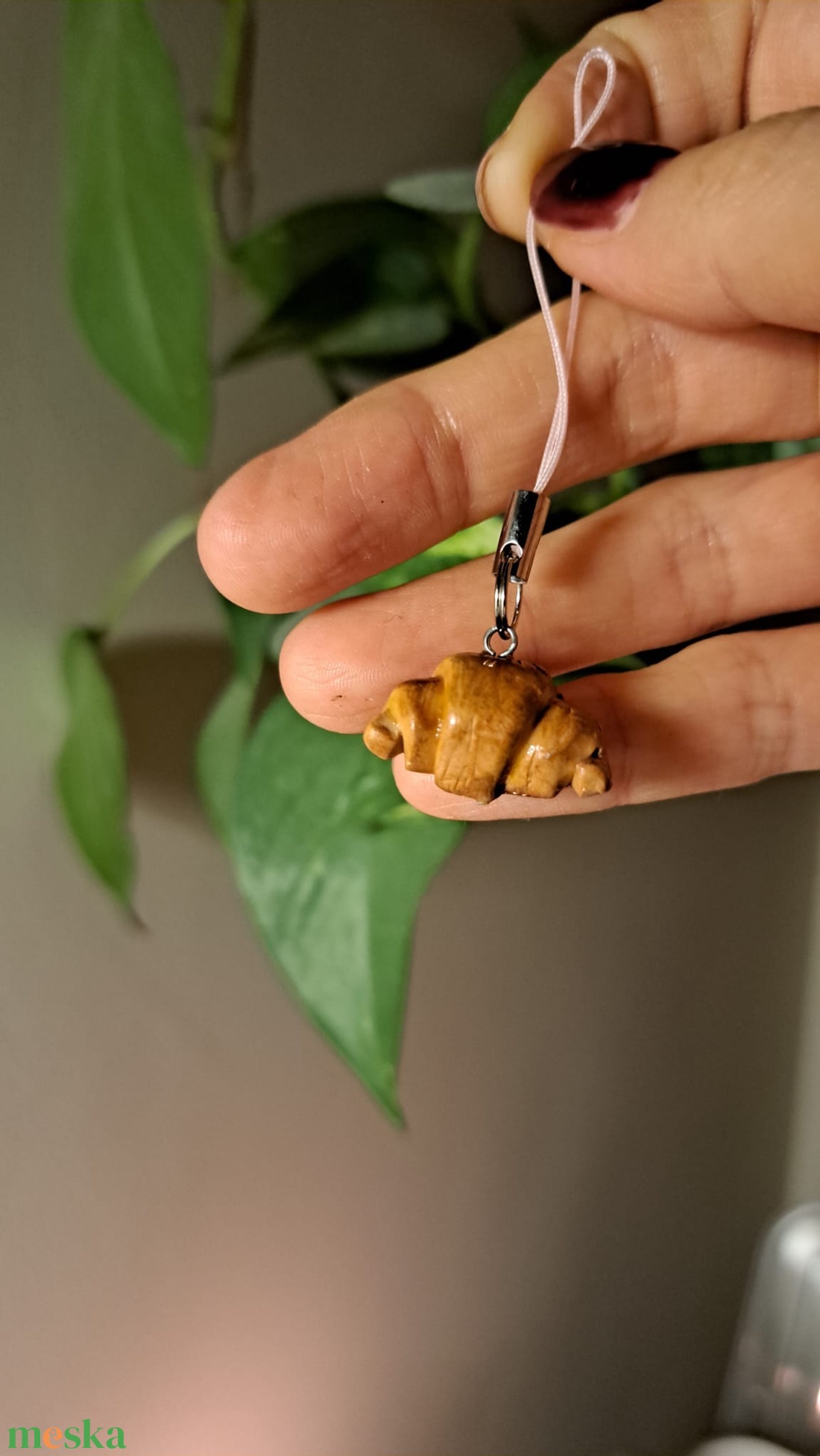 Croissant charm - táska & tok - kulcstartó & táskadísz - táskadísz - Meska.hu