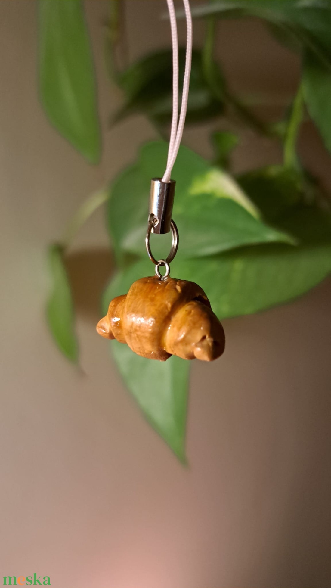 Croissant charm - táska & tok - kulcstartó & táskadísz - táskadísz - Meska.hu