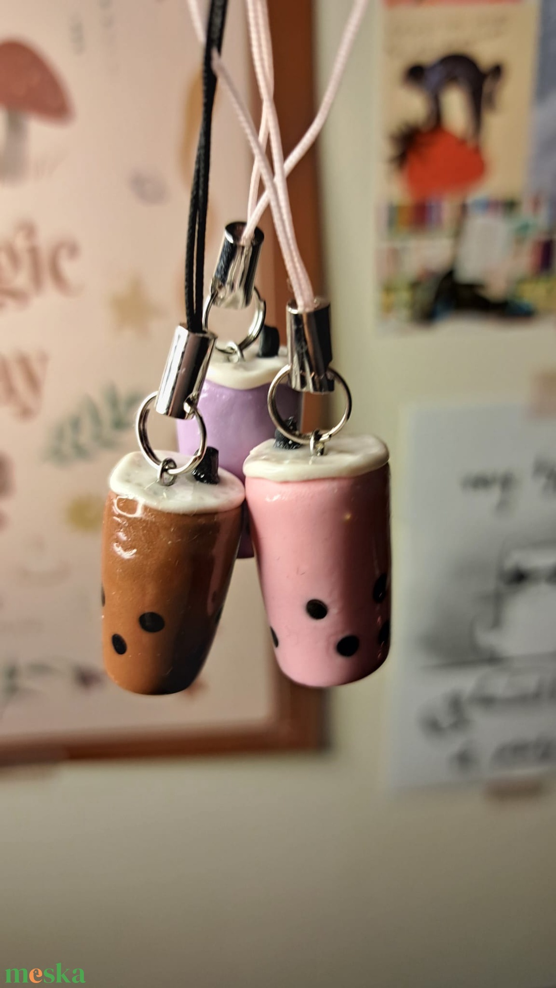 Bubble Tea Charm - táska & tok - kulcstartó & táskadísz - táskadísz - Meska.hu