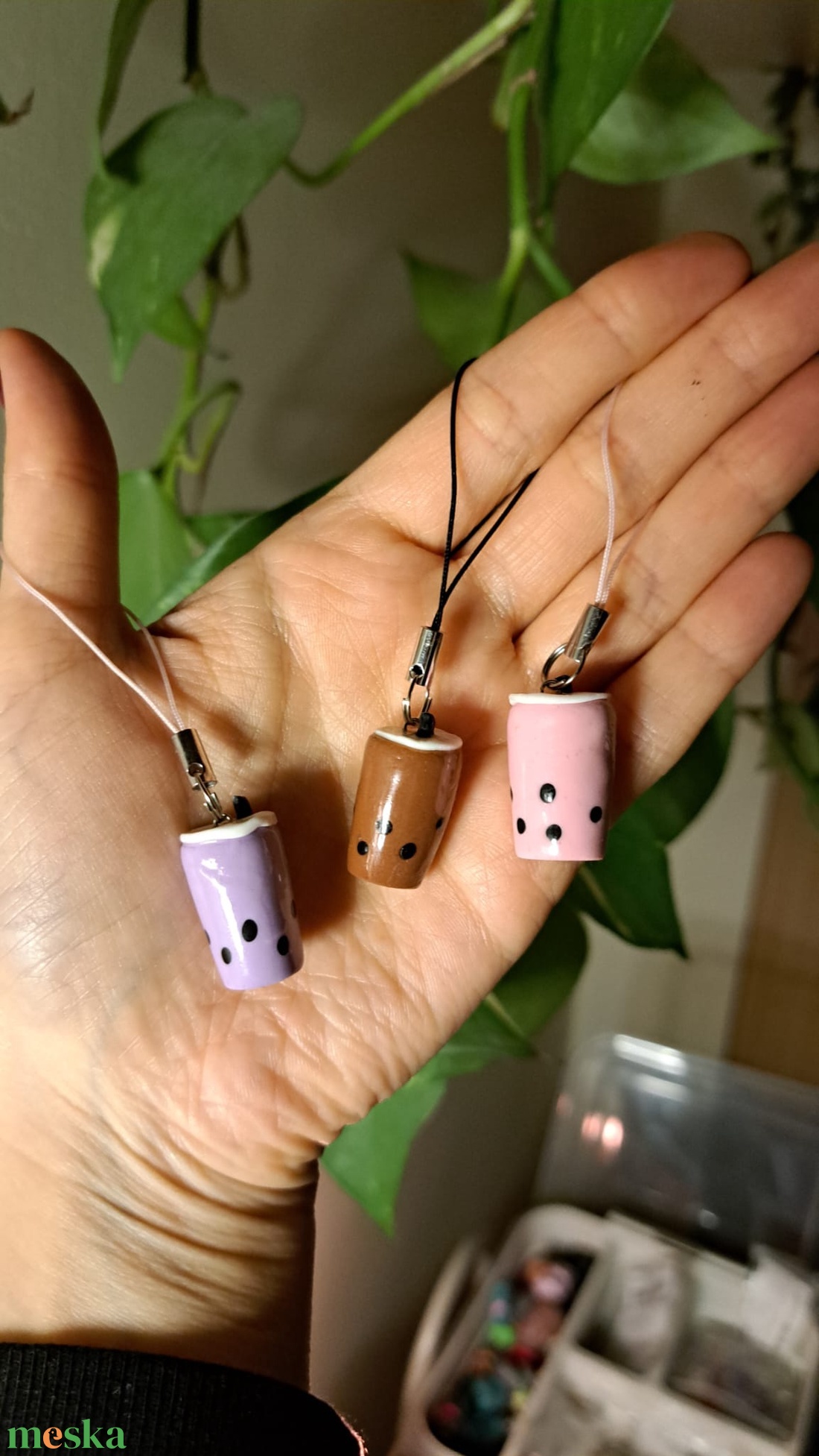 Bubble Tea Charm - táska & tok - kulcstartó & táskadísz - táskadísz - Meska.hu